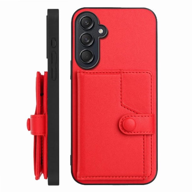 FOXDOCK Funda para SAMSUNG Galaxy C55 5G con Bloqueo RFID - Diseño Elegante con Cierre de Botón