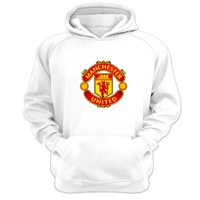 Genérico - Polerón Canguro Manchester United Blanco Talla Xl Unisex