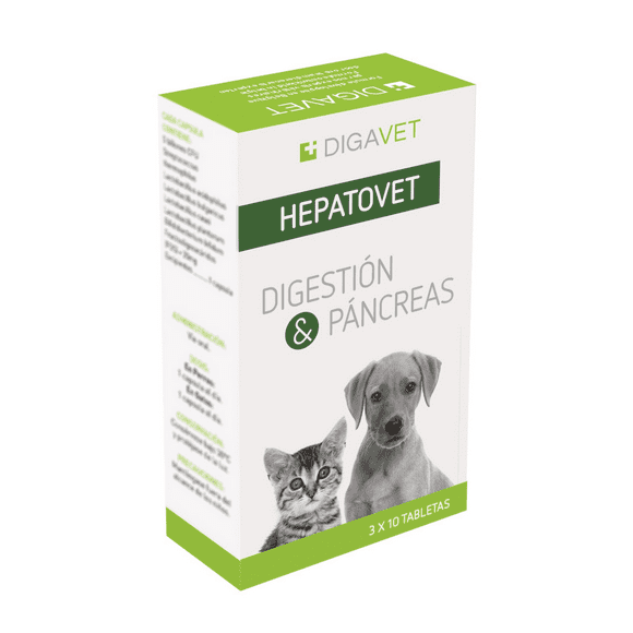 Hepatovet Digestion y Pancreas Digavet 30 comp