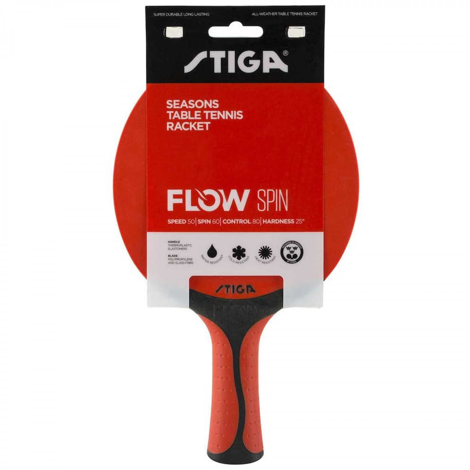 Stiga - Paleta Tenis De Mesa Seasons Flow Rojo Negro
