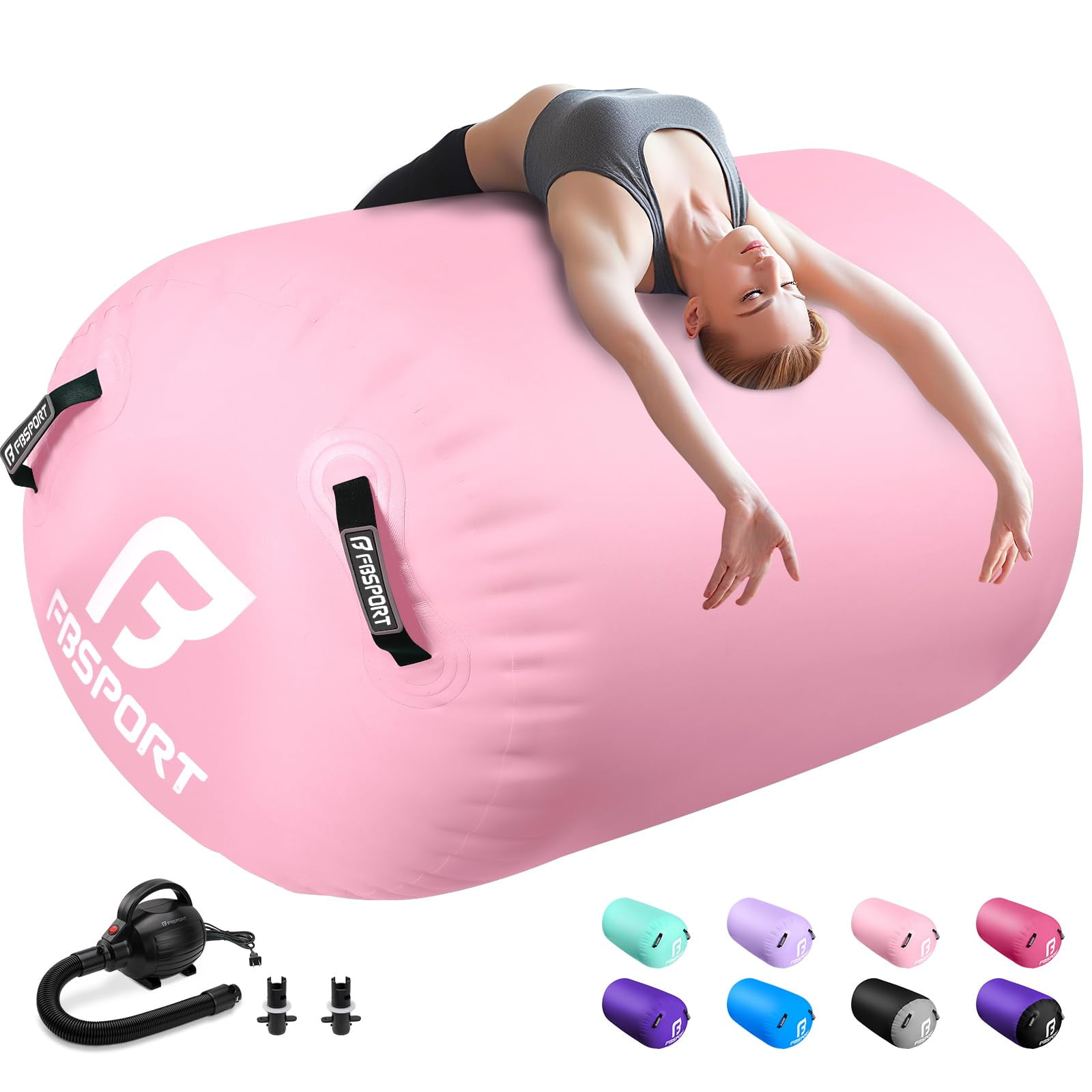 Roller Inflable Para Gimnasia Fbsport Con Bomba Eléctrica