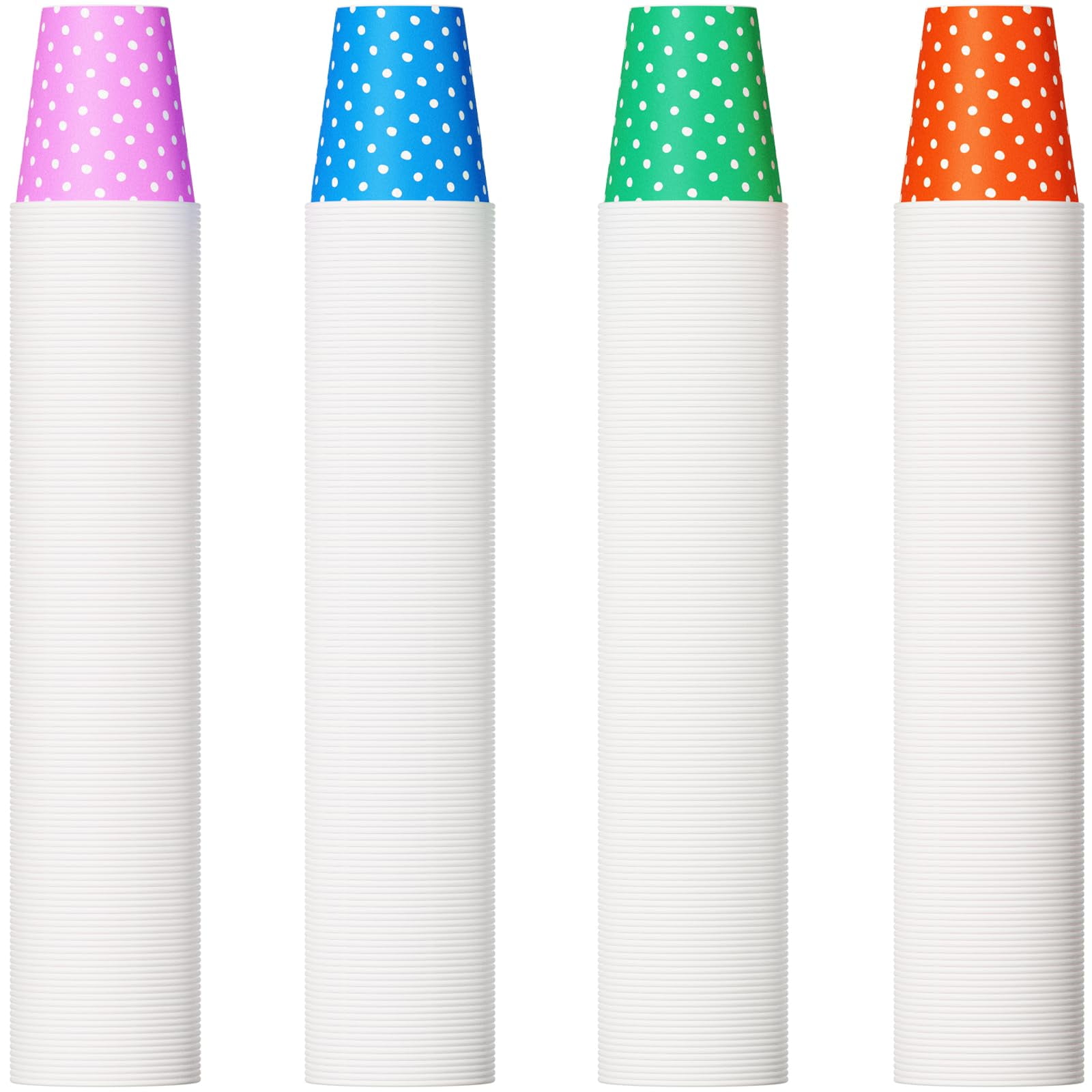 Vasos De Papel Jolly Party, 150 Ml, Multicolor, Paquete De 500