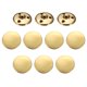 thumbnail image 1 of Uxcell 10pcs Botón de Metal Antiguo 25mm Botones Redondos de Costura de Metal Oro, 1 of 7