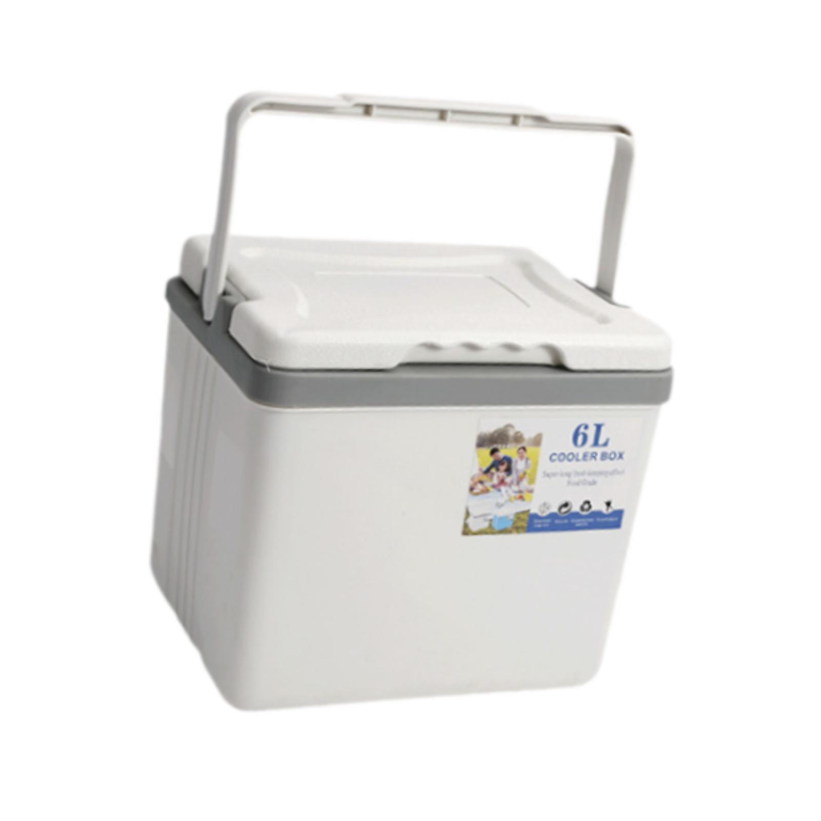 Magideal - Nevera Portátil, Caja Aislante, A Prueba De Fugas, Para Conservación De Alimentos, Hielera Pequeña Para Paseos En Bote, Picnic, Barbacoa, Puesto De 6 Litros