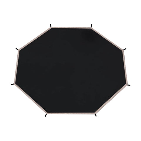 Ioensy - Cubierta De Sombra Para Trampolín, Confiable, Para Patio, 3,6 M (12 Pies) Y 8 Postes, Color Negro