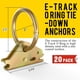 thumbnail image 2 of Anclajes de amarre E-Track O Ring Eapele Steel, 20 piezas, 680 kg, 2 of 6