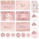 thumbnail image 1 of Pack de 24 Tarjetas de Agradecimiento Decorably con Brillo Rosa Dorado, 1 of 6