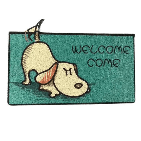 Estilodomus - Limpia Pies Alfombra Diseños Animalitos - Perro Agitando Cola