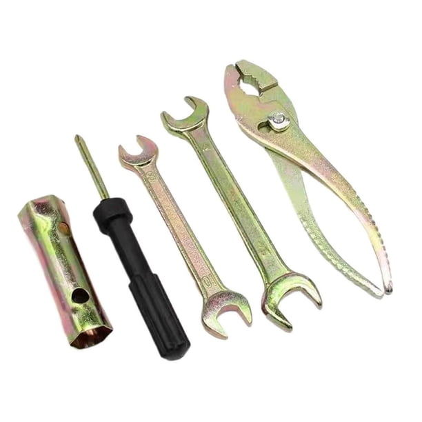 Kit de 5 herramientas para motocicleta, herramienta de extracción de bujías, herramientas de reparación, llaves inglesas y destornillador para VFR750,