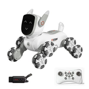 Global Latin Group - Mascota Robot Inteligente Con Movimientos Y Sonidos Gris