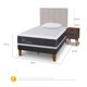 thumbnail image 3 of Cama Europea Curve New Ortopedic 1.5 Plazas Tigris Alm V, 3 of 10