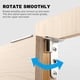 thumbnail image 3 of Un par de bisagras de puerta pivotante, árbol de bisagra de desplazamiento pesado de 5 mm de espesor, bisagras de puerta de patio, usadas para barandillas y puertas de madera. (no las bisag, 3 of 3