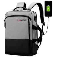 Mochila Notebook Oficina Luxgear Urbantech Impermeable - Gris