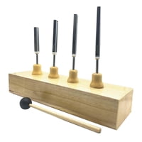 Magideal - Diapasón De 4 Piezas Con Mazo, Herramienta De Percusión, Reparación De Instrumentos Musicales, Dispositivo Sintonizador Estándar Para Educación Básica Estilo B