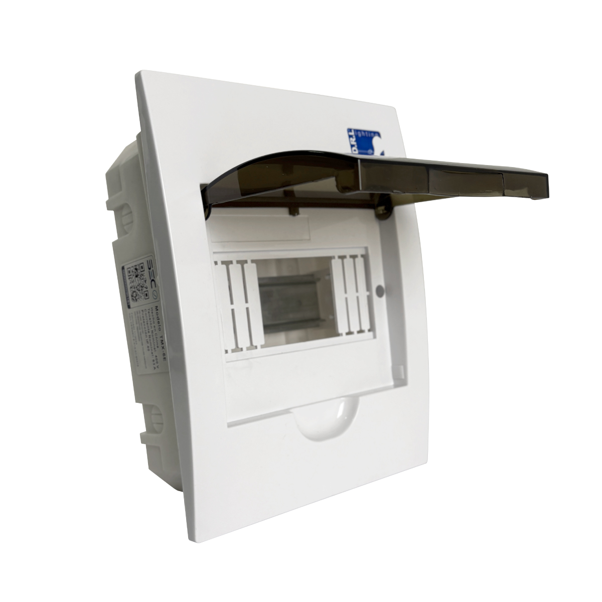 Tablero Eléctrico Embutido Drl 6 Modulos Tapa Clara Sec