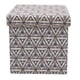 thumbnail image 2 of Pouf Gris Cuadrado Estampado, 2 of 4