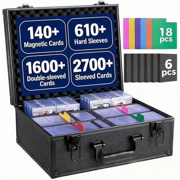 Caja para cartas OEODAJ para 610 top loaders de 3 x 4 pulgadas