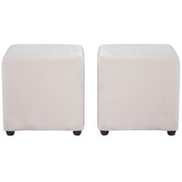 Bodevir - Set Pouf Cali 1C Felpa 30 Crudo