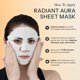thumbnail image 4 of Mascarilla facial en lámina Radiant Aura con vitamina C y E, paquete de 5, 4 of 9