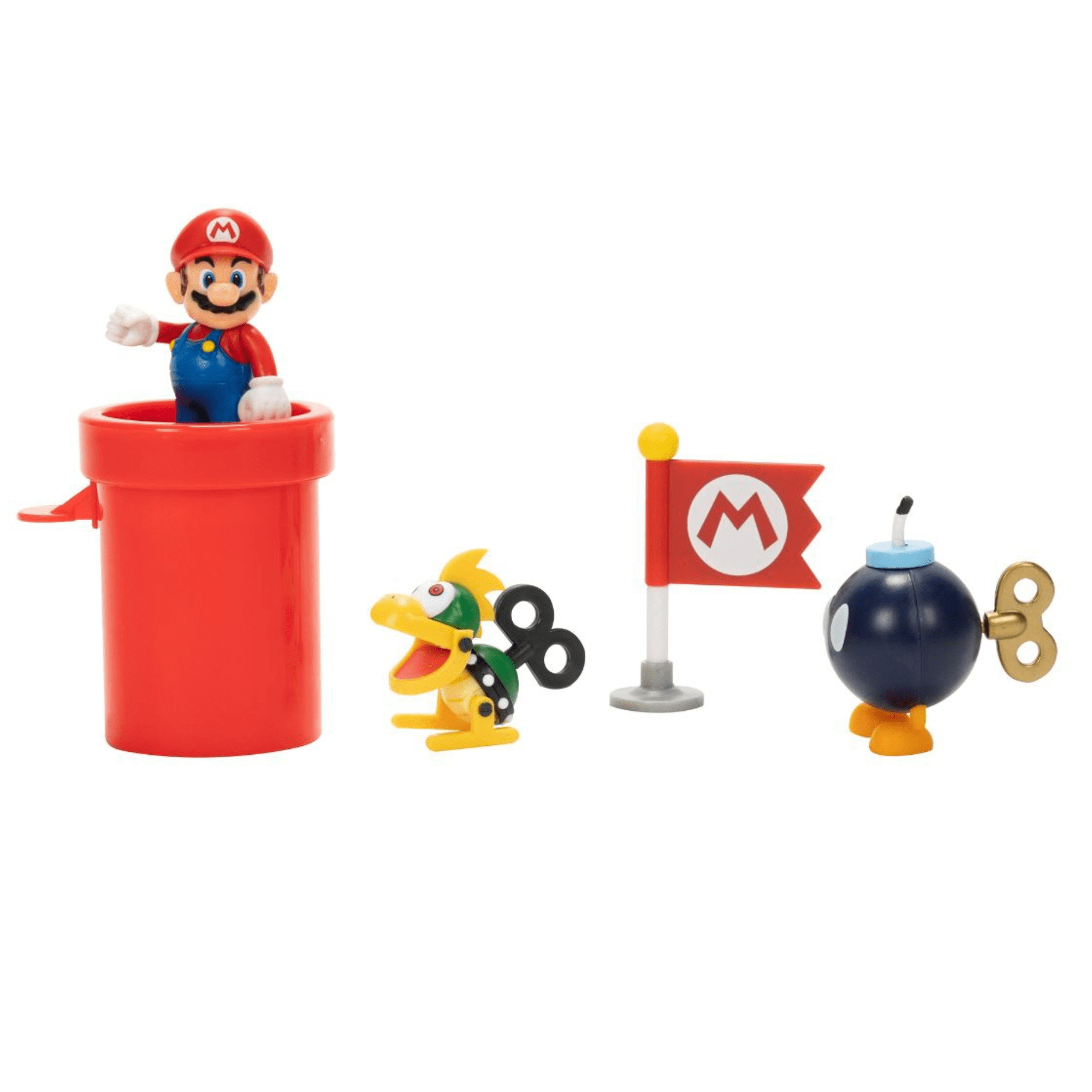 Playset Nintendo Figuras Mario Mechakoopa Bob Omb 6cm