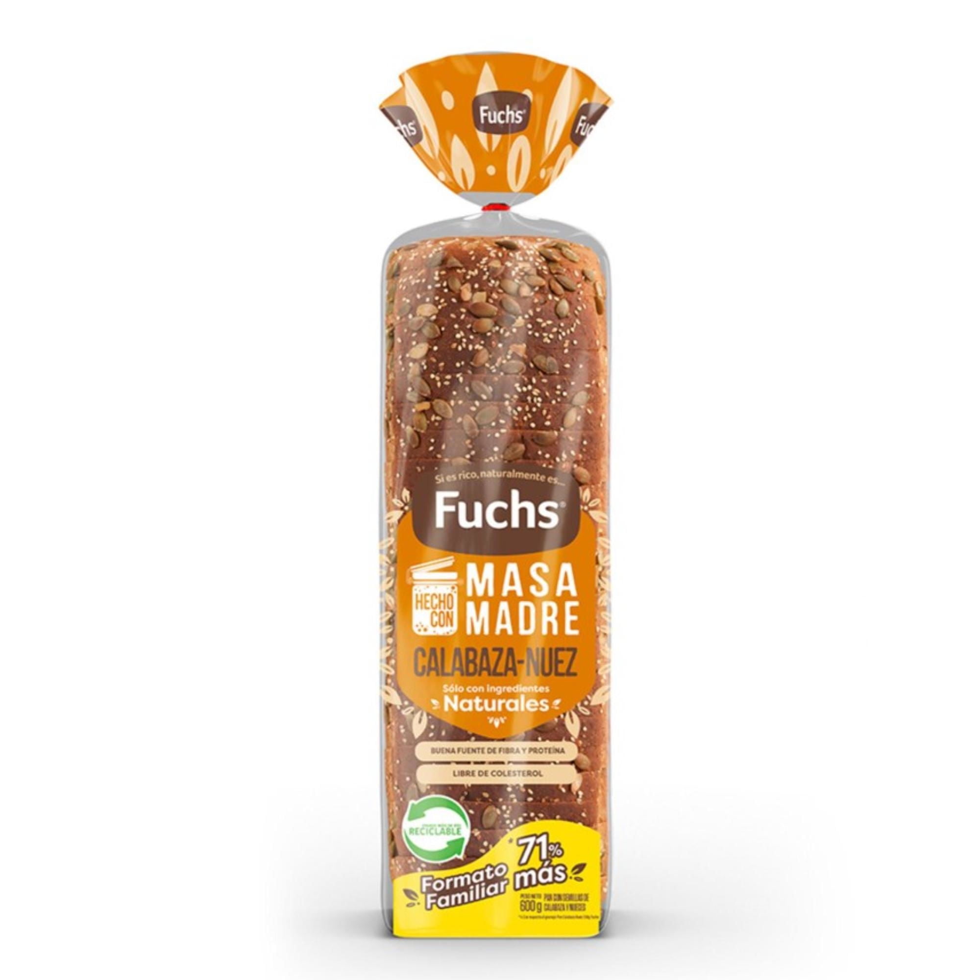 Pan De Molde Calabaza Nuez 600 g Fuchs