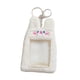 thumbnail image 5 of Funda Protectora De Felpa Con Soporte Para Llavero De Felpa Para Tarjeta De Autobús Blanca, 5 of 5