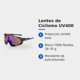 thumbnail image 2 of Lentes de Sol Ciclismo B-098 UV400 Marco TR90 Negro Lente Morado Unisex, 2 of 4