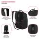 thumbnail image 2 of Mochila SwissGear Shield negra para portátil de 16 pulgadas, 2 of 9