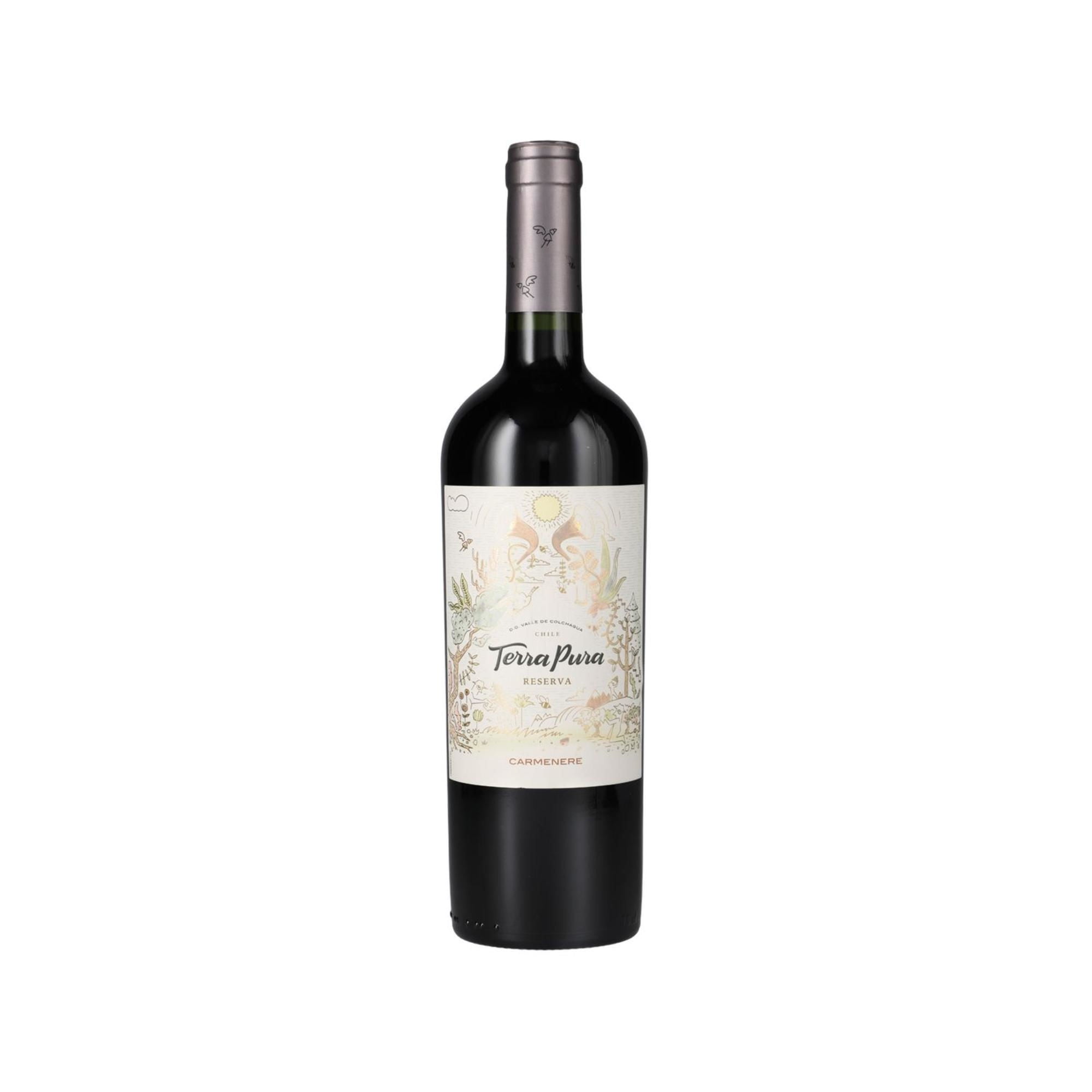 Vino Tinto Carmenere Gran Reserva 13.5° Botella 750 ml Terra Pura
