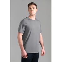 Ultimate Polera Mc Raglan Sport Hombre Silver