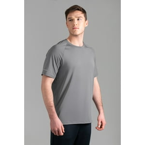 Ultimate Polera Mc Raglan Sport Hombre Silver