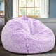 thumbnail image 5 of Sillón puff Kisoy de 76 cm, lila, de piel sintética, para niños, 5 of 8