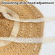thumbnail image 2 of Sombrero de paja de ala ancha para mujer, con circunferencia de 56-58 cm, plegable, ideal para playa, vacaciones, protección solar., 2 of 5