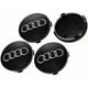 thumbnail image 5 of 4 cubiertas para cubo de rueda de coche compatibles con Audi de 60 mm, ABS, de aluminio y ABS, accesorios decorativos para coche., 5 of 5
