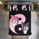 thumbnail image 3 of Kuromi Duvet Cover Set 3 Piece Bedding Set Double Sided Printing Decorative Comforter Cover Set, 3 of 5