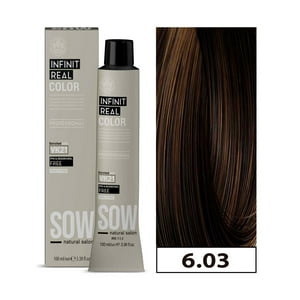 Sow - Tintura Permanente Bajo Amoniaco 6.03 Rubio Oscuro Calido100Ml + Oxidante