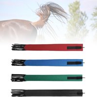 Xusx111 - Bolsa De Cola De Caballo - Paquete De 4, Impermeable Y Duradero, Gran Apertura Ajustable Para Un Ajuste Fácil, Diseño De Franja Simula Un Swatter De Mosca, Protege La Cola Del Caballo De La