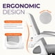 thumbnail image 3 of Escritorio de oficina, silla ergonómica para videojuegos, NEO CHAIR, gris, 3 of 9