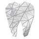 thumbnail image 5 of Espejo Arte Extraíble Etiqueta De La Pared Acrílico Mural Calcomanía Dental Decoración Plata, 5 of 5