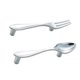 thumbnail image 5 of 2pcs Cuchara creativa en forma de tirador de cocina Armario de cocina perilla del armario Chrome, 5 of 6