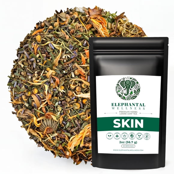 Té de hierbas Elephantal Wellness para el cuidado de la piel, 57 g