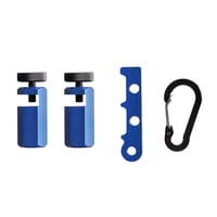 Magideal - Accesorio Cuadrado De Enmarcado De Medidores De Escalera Alta, Hecho De Aleación De Aluminio Con Superficie Anodizada Con Mosquetón Herramienta De For Azul