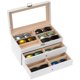 thumbnail image 1 of Organizador de Gafas ProCase para 18 Pares, Cuero Blanco, 1 of 6