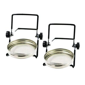 Magideal - 2X Tapas De Brotes De Tarros De Acero Inoxidable Kits De Brotes Con 2 Soportes De Brotes Duable Multifunción Fácil De Limpiar Para Frijoles De Brócoli