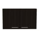 thumbnail image 4 of Mueble Aéreo Con 2 Puertas Abatibles Y Entrepaños Para Colocar Objetos Negro, 4 of 8