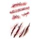thumbnail image 1 of Tatuajes Para Halloween Zombie Cicatrices Heridas, 1 of 3