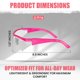 thumbnail image 3 of Gafas de Seguridad Safety Girl Rosa/Transparentes - Pack de 3, 3 of 7
