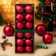 thumbnail image 3 of 12 Bambalinas Esferas Navideñas Rojo 6cm Decoracion Navidad, 3 of 3