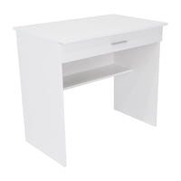 Fmfurniture - Escritorio 1 Cajon 80X73X49,8 Cm Blanco - Compacto Y Funcional