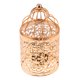 thumbnail image 3 of Portavelas De Luz De Té Con Forma De Jaula De Pájaros De Metal Galvanizado B-Rose Gold, 3 of 5